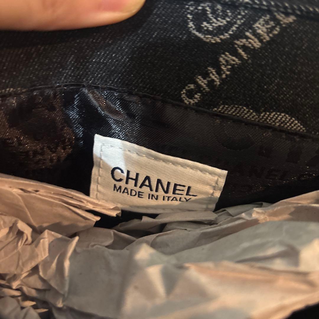 CHANEL ノベルティ デニム ショルダーバッグブラック