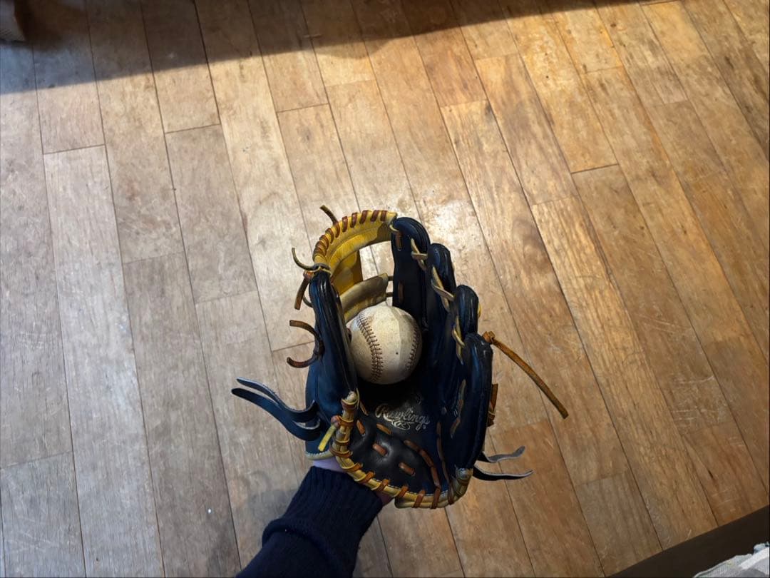 Rawlings 硬式グローブ 黒/黄色