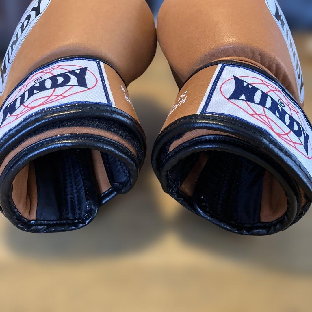WINDY ボクシンググローブ 8oz BGVH 本革 レザー ブラウン