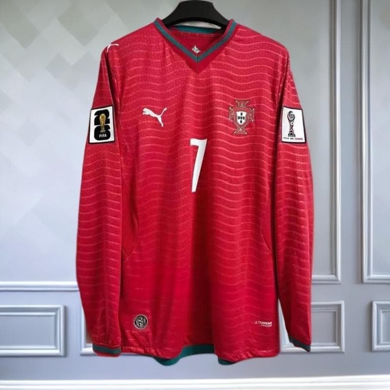 ポルトガル 2026 ワールドカップ ホーム長袖 ロナウド 7番 ユニフォーム