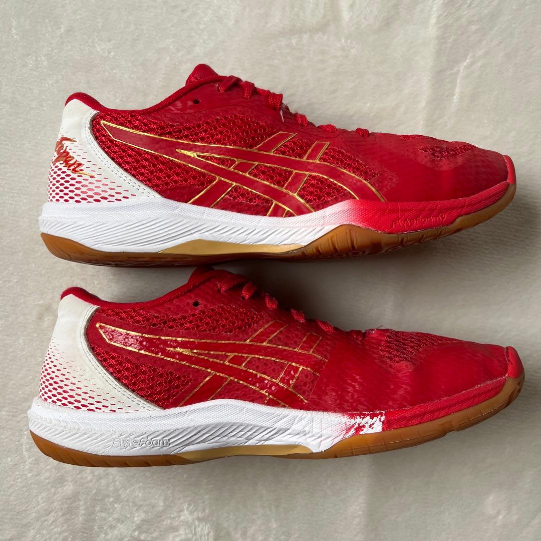 asicsアシックス 23.5cm ローテジャパンライトFF2 赤レッド　バレー