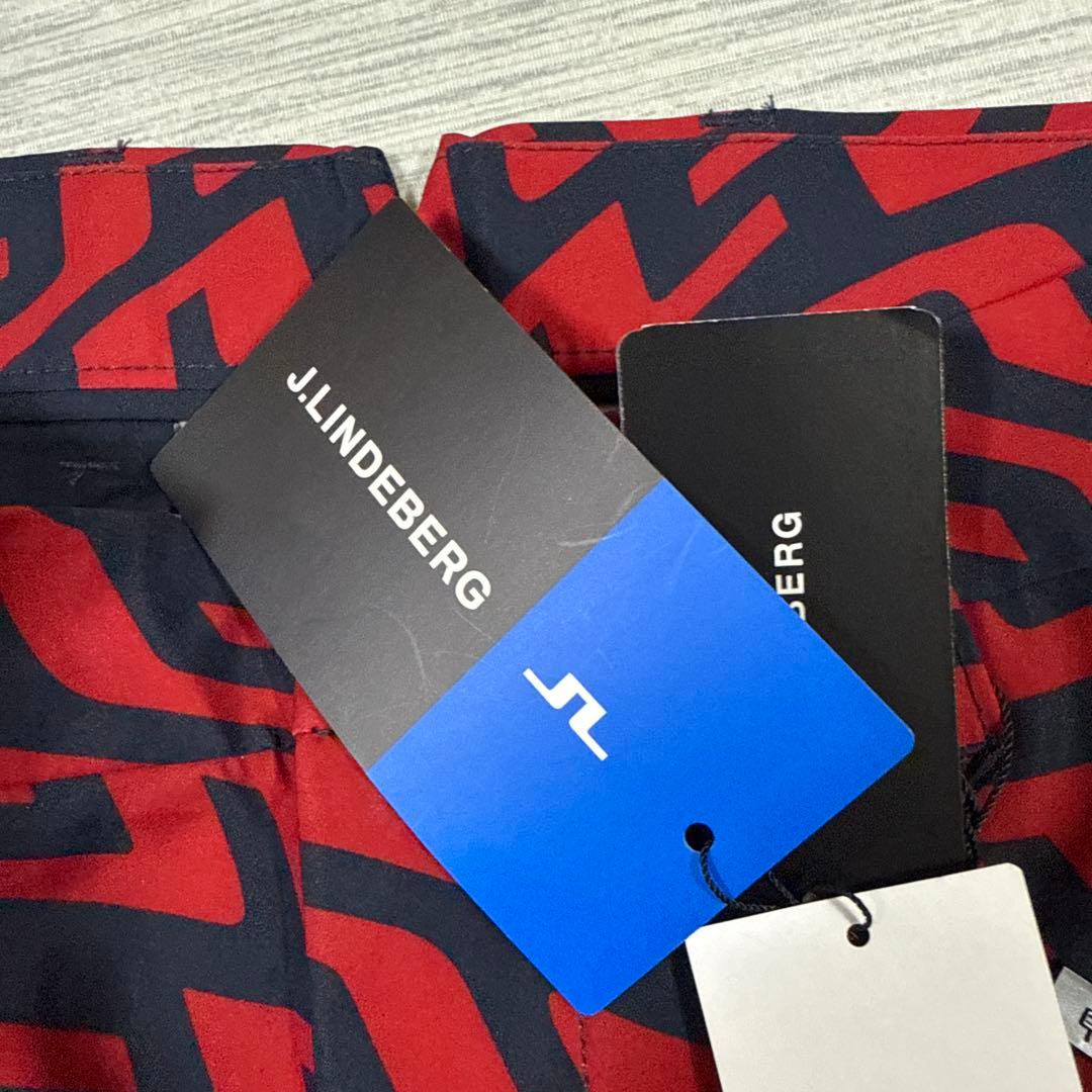 新品　J.LINDEBERG 総柄　パンツ
