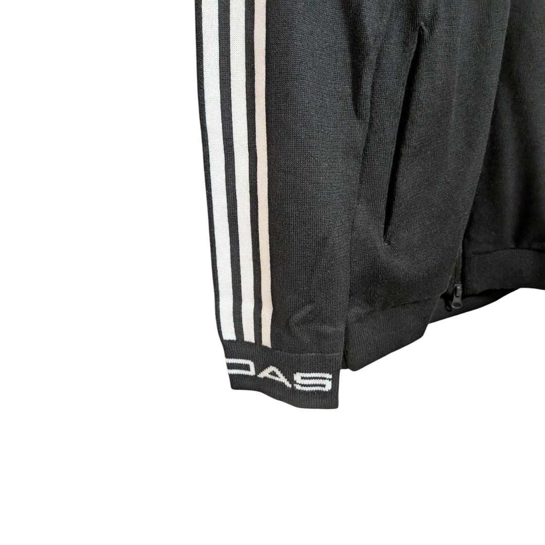 【新品】adidas スリーストライプス 防風 長袖 セーター ゴルフ M 黒