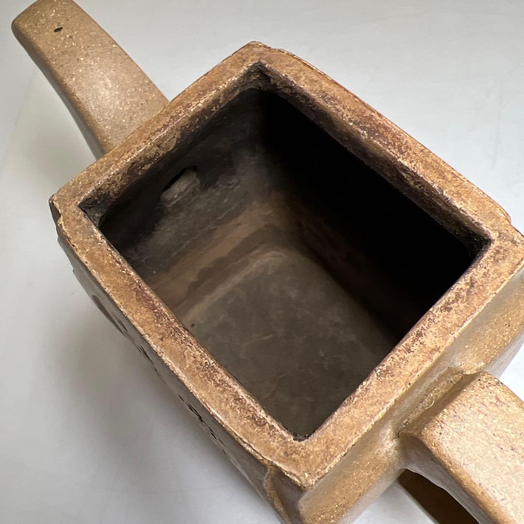 専用中国古玩　大明萬暦九年邵文金製白泥急須　高さ約16㎝　東Y8-0311☆2F