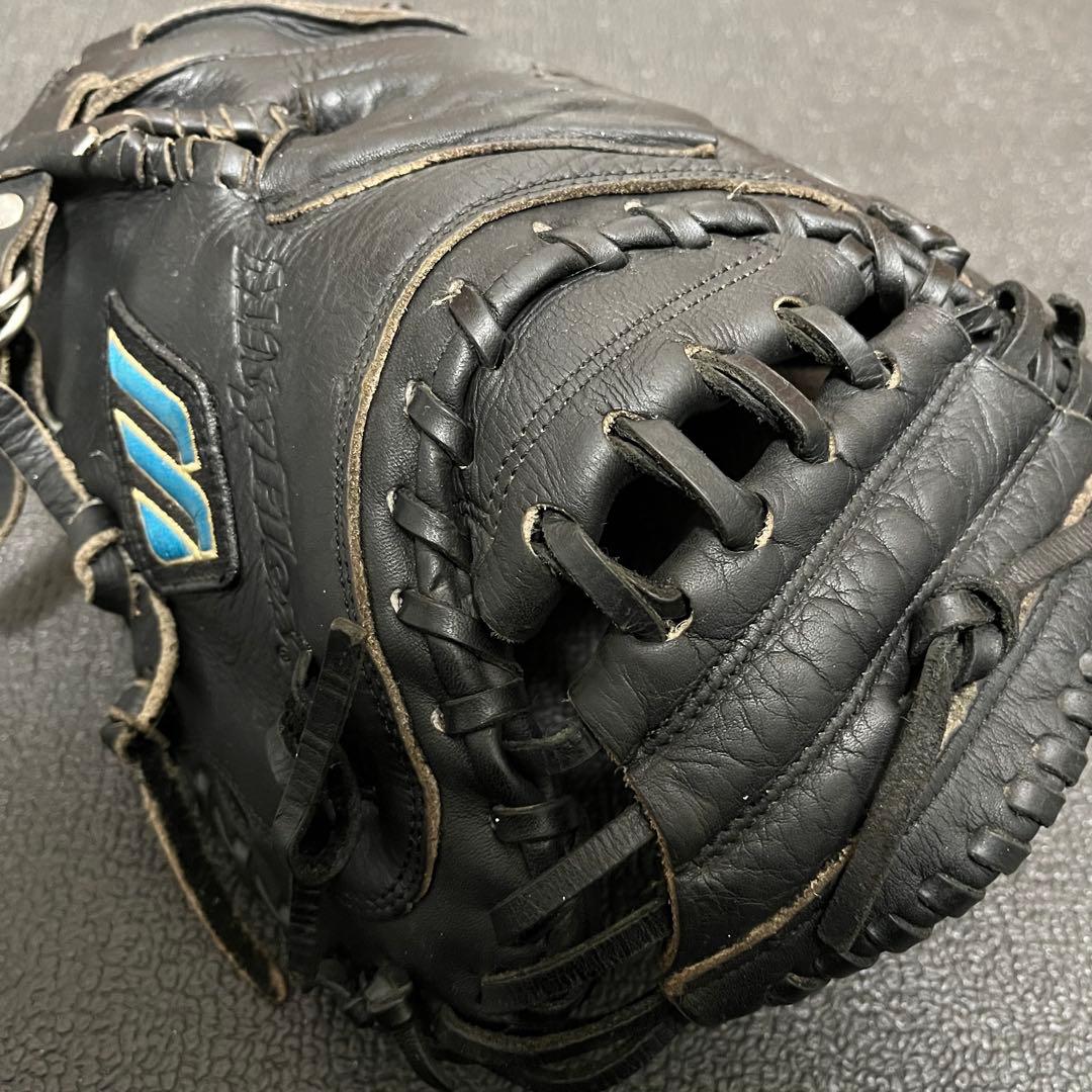 ミズノ 青ビュー 大人用 野球 グローブ キャッチャーミット 使用感有り 182