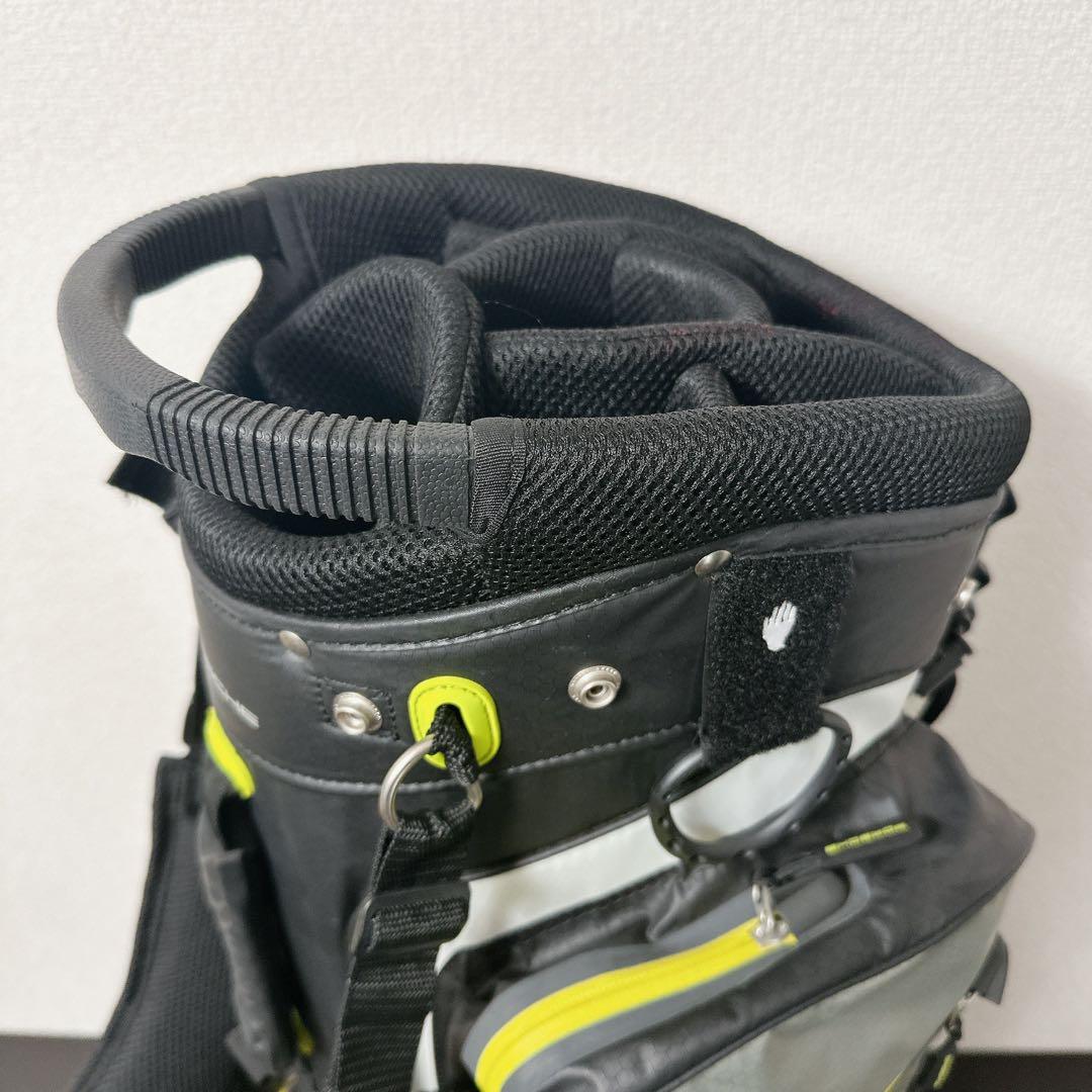 美品　PORSCHE ポルシェ ゴルフバッグ スタンド型 7分割 口径25cm