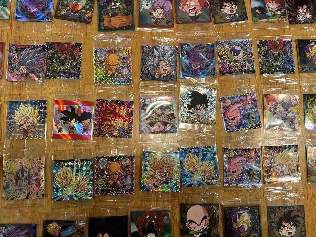 ドラゴンボール ウエハース、チョコレートセットシール　68枚