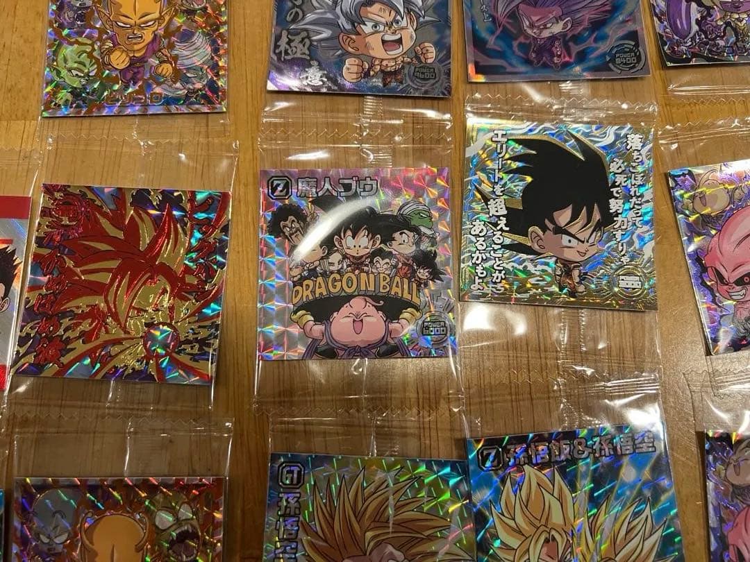 ドラゴンボール ウエハース、チョコレートセットシール　68枚