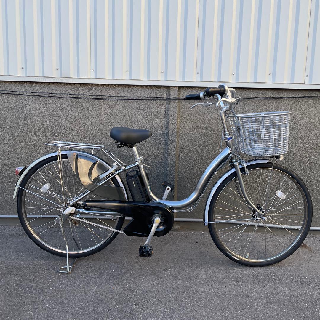 ブリヂストン電動アシスト自転車26インチ バッテリーシルバー