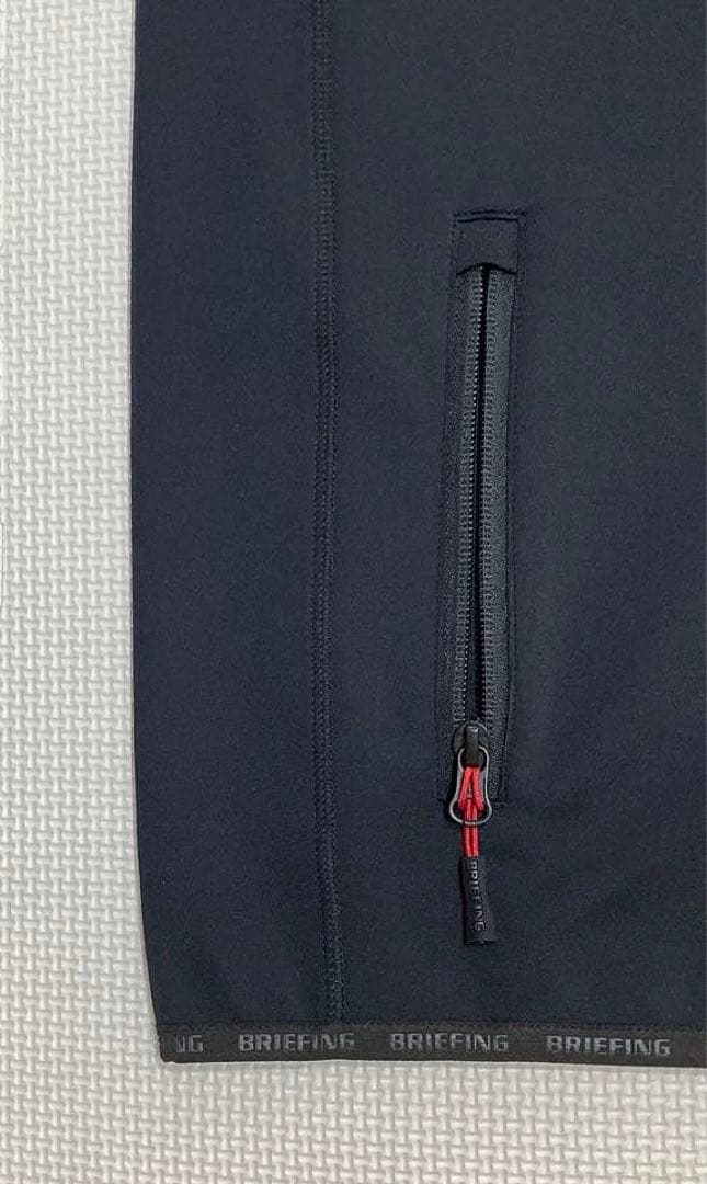 BRIEFING GOLF MS 3Dロゴ フルジップベスト（BLK／M）