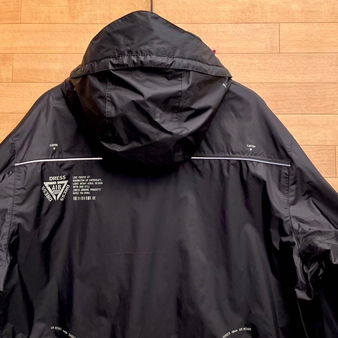 4XL DRESS エアロ レインウェア エアボーン フィッシングスーツ