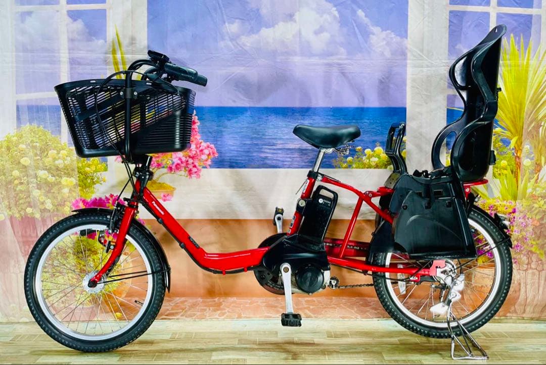パナソニックギュット⭐️12AH！子供乗せ電動アシスト自転車Y2363