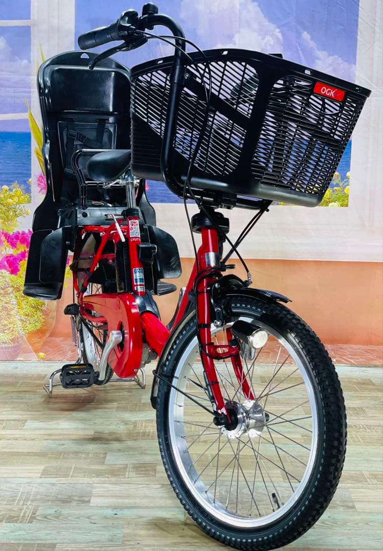 パナソニックギュット⭐️12AH！子供乗せ電動アシスト自転車Y2363