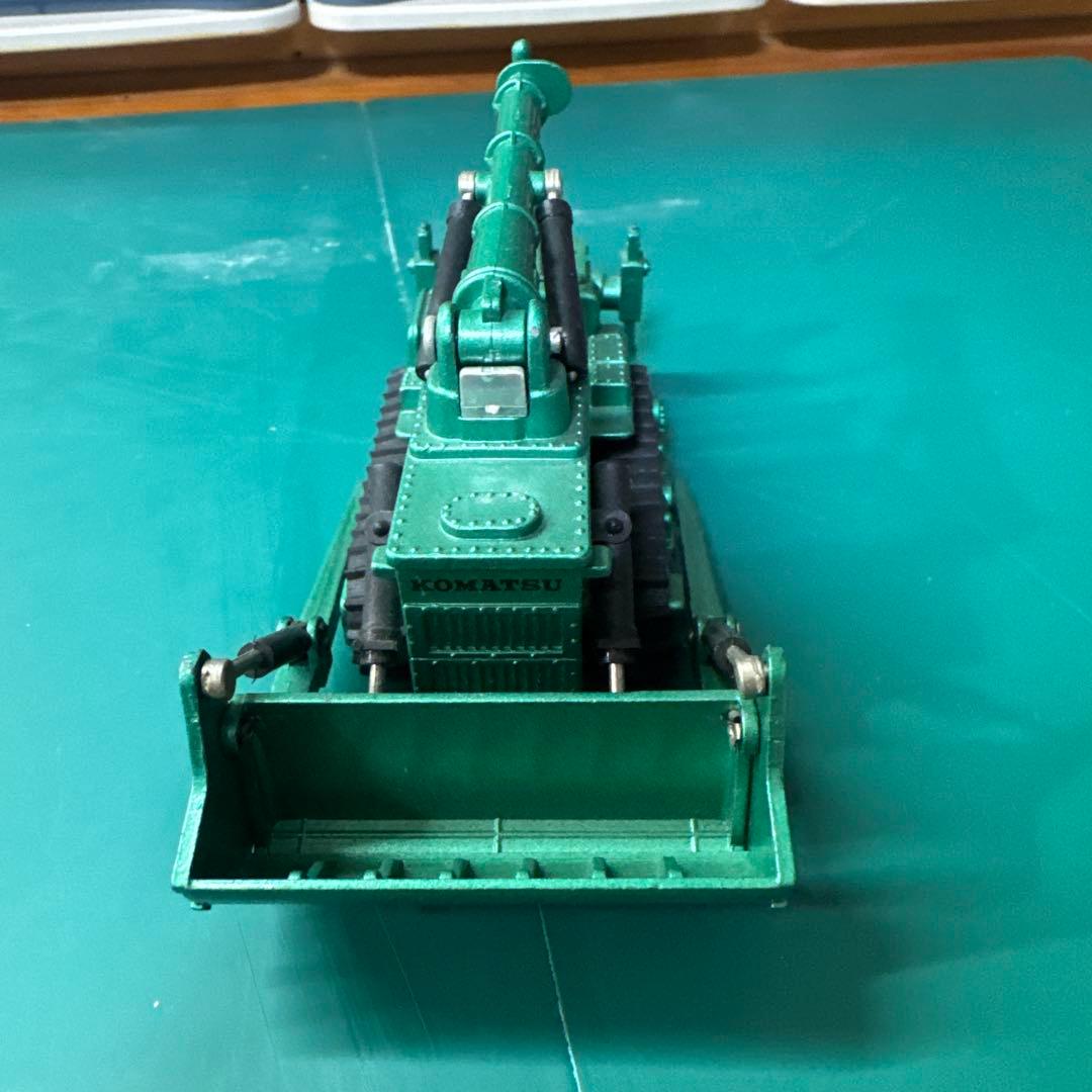 KOMATSU 緑色ミニカー 水陸両用ブルドーザー