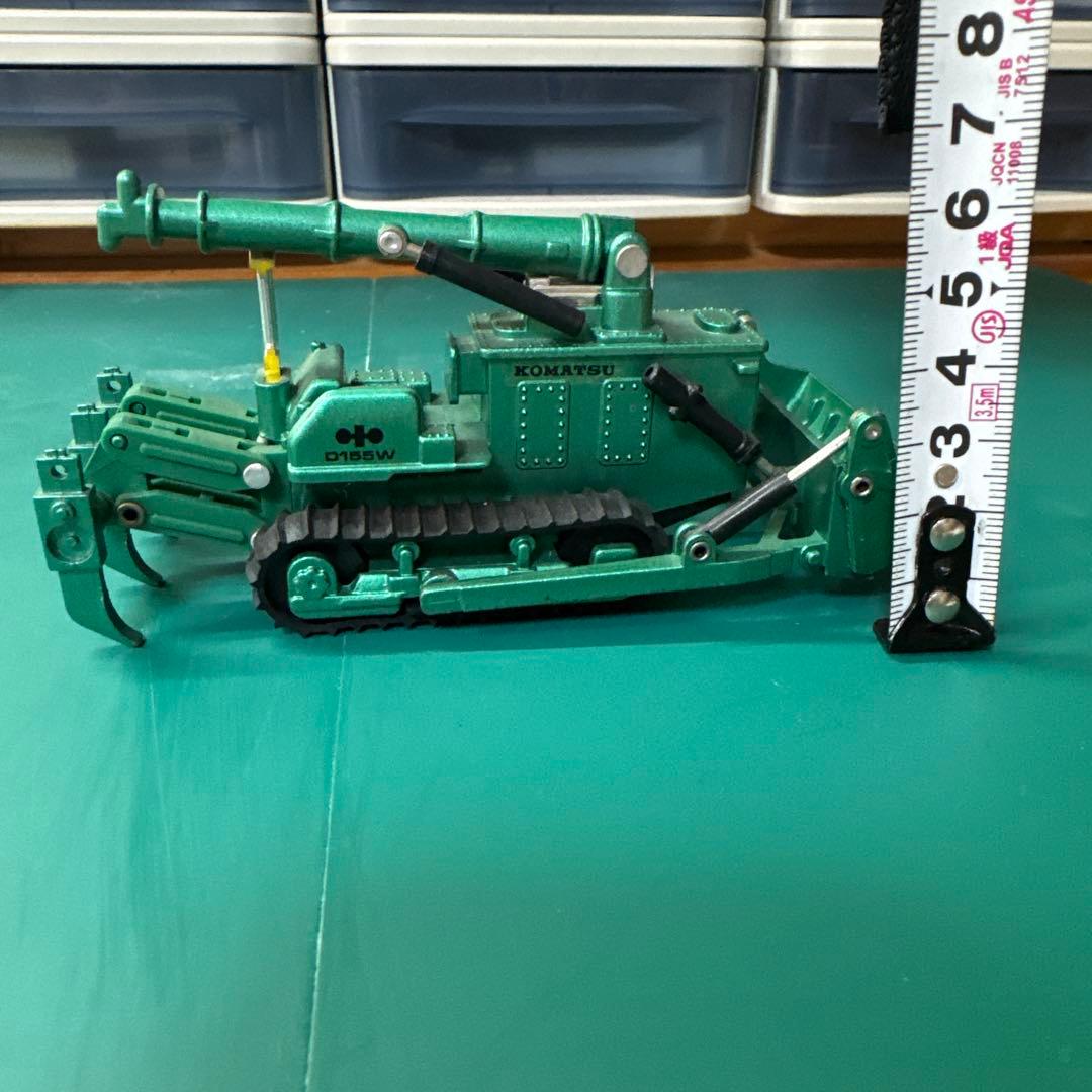 KOMATSU 緑色ミニカー 水陸両用ブルドーザー