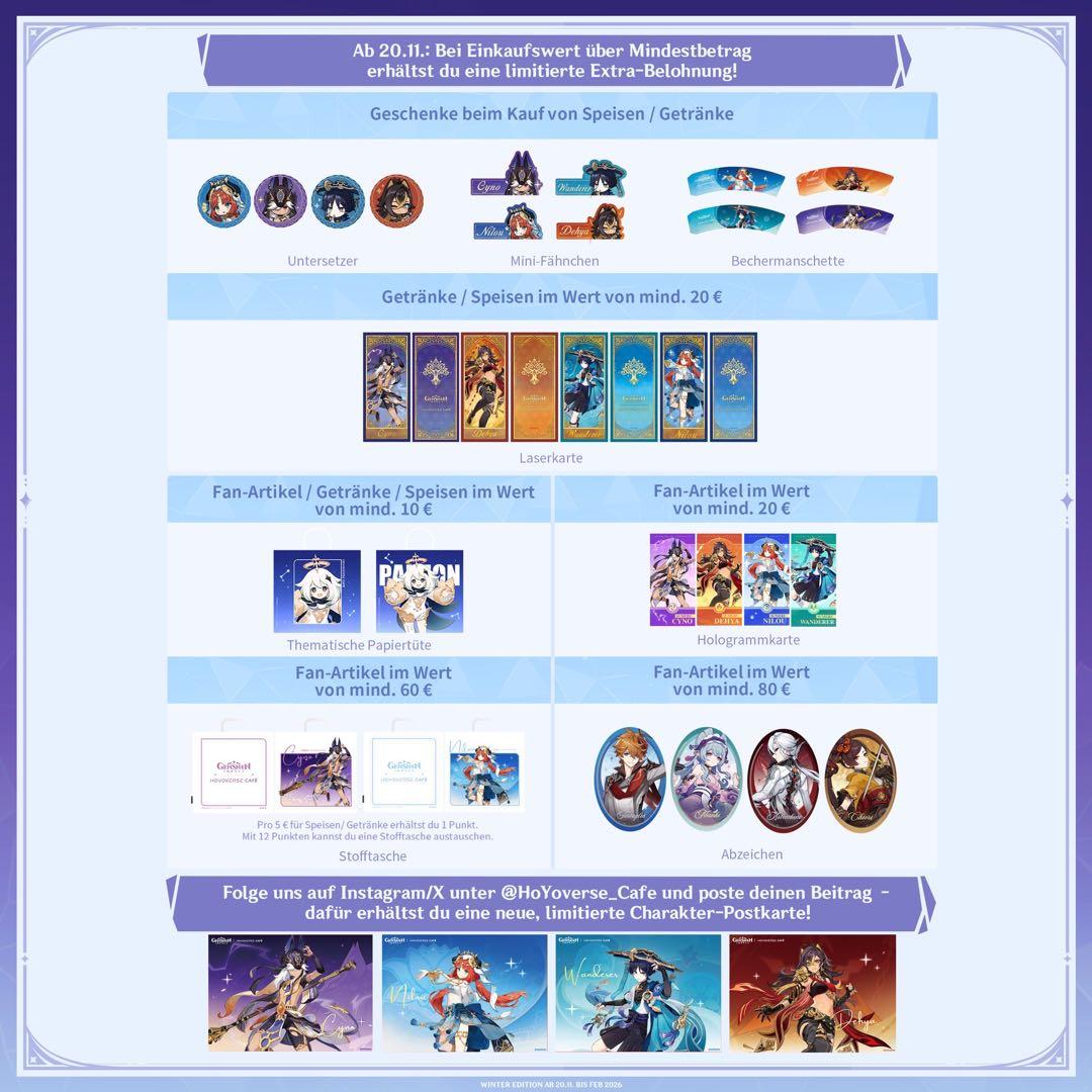 原神　ドイツ　限定　ホヨカフェ　オープンイベント タルタリヤ
