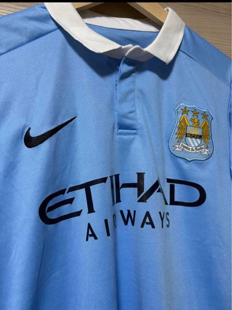 パ*ン様 NIKE Manchester city 2015-16 ゲームシャツ