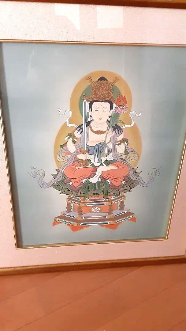 絵画　仏画　絹本着色　虚空蔵菩薩　今井白洞 S