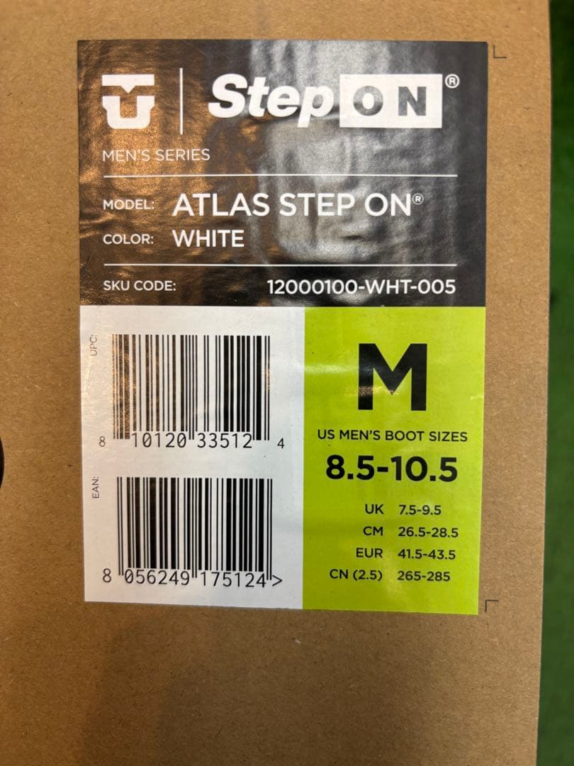 Atlas Step On ビンディング Mサイズ ホワイト 新品