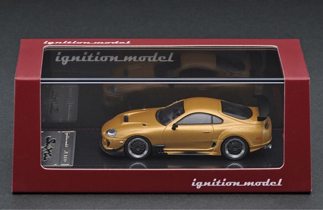 イグニッションモデル　1/64 トヨタ　スープラ　JZA80 ゴールド