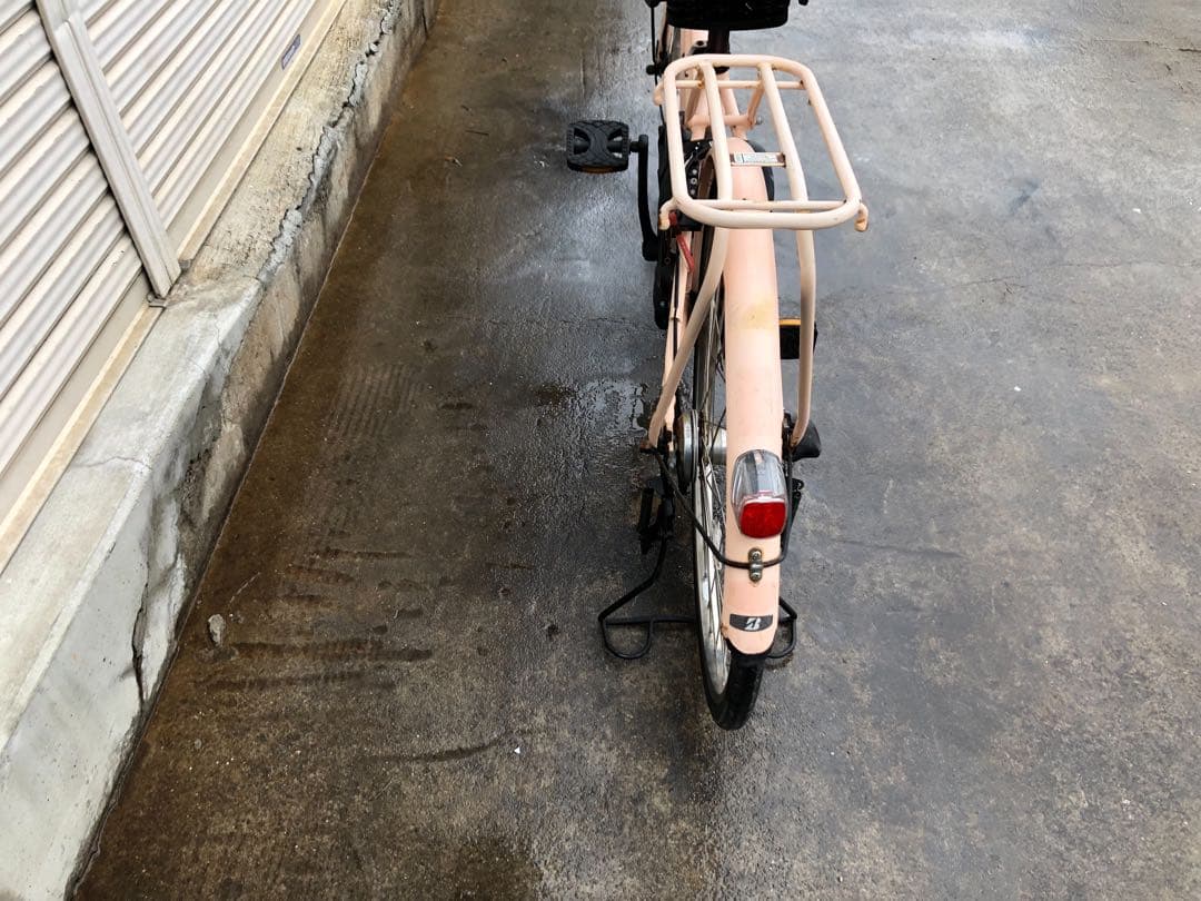 ブリヂストン新機種電動アシスト自転車poLKU26インチピンクアルミボディー