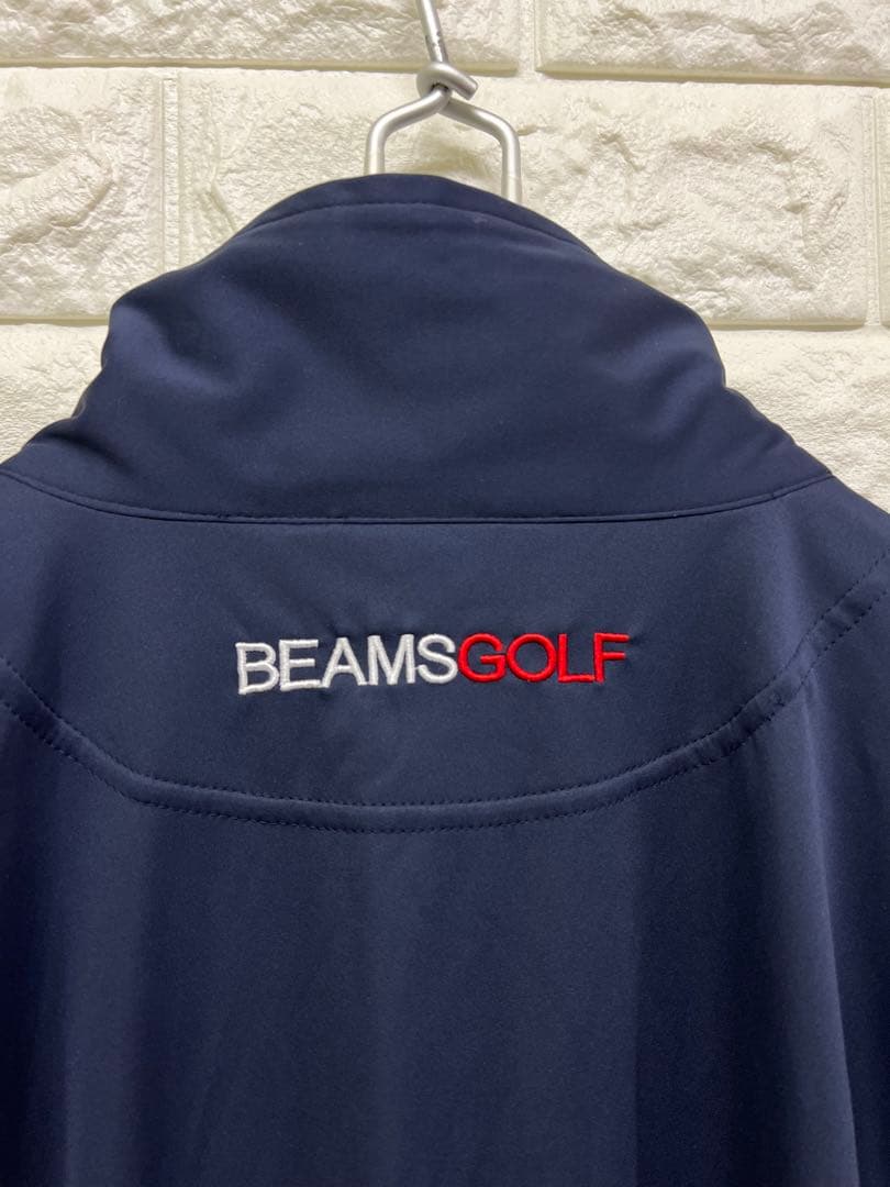 BEAMS GOLF 2WAY エアシャット ジップジャケット 紺 S ネイビー