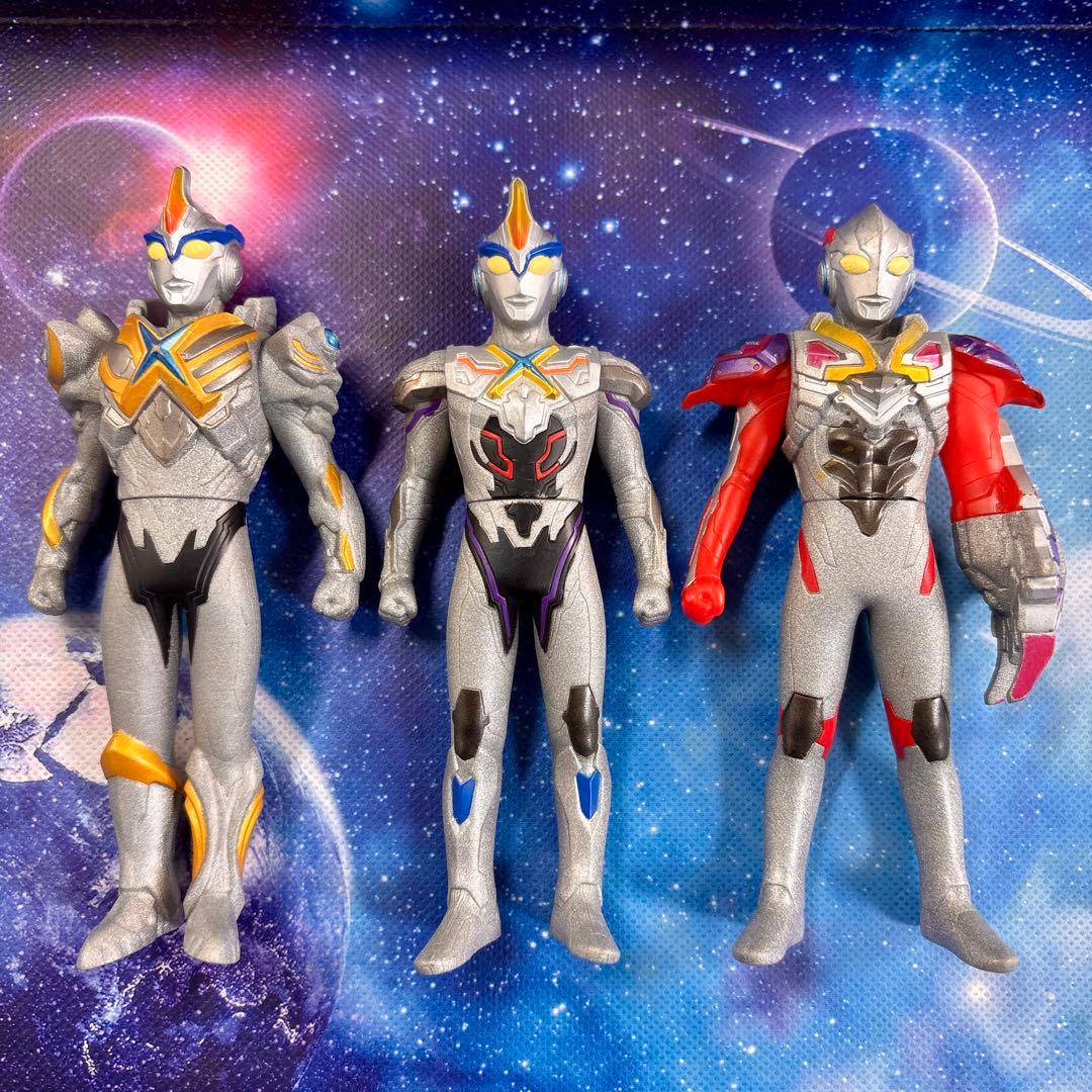 ウルトラヒーローシリーズ ウルトラマンエックス ソフビ フィギュア セット