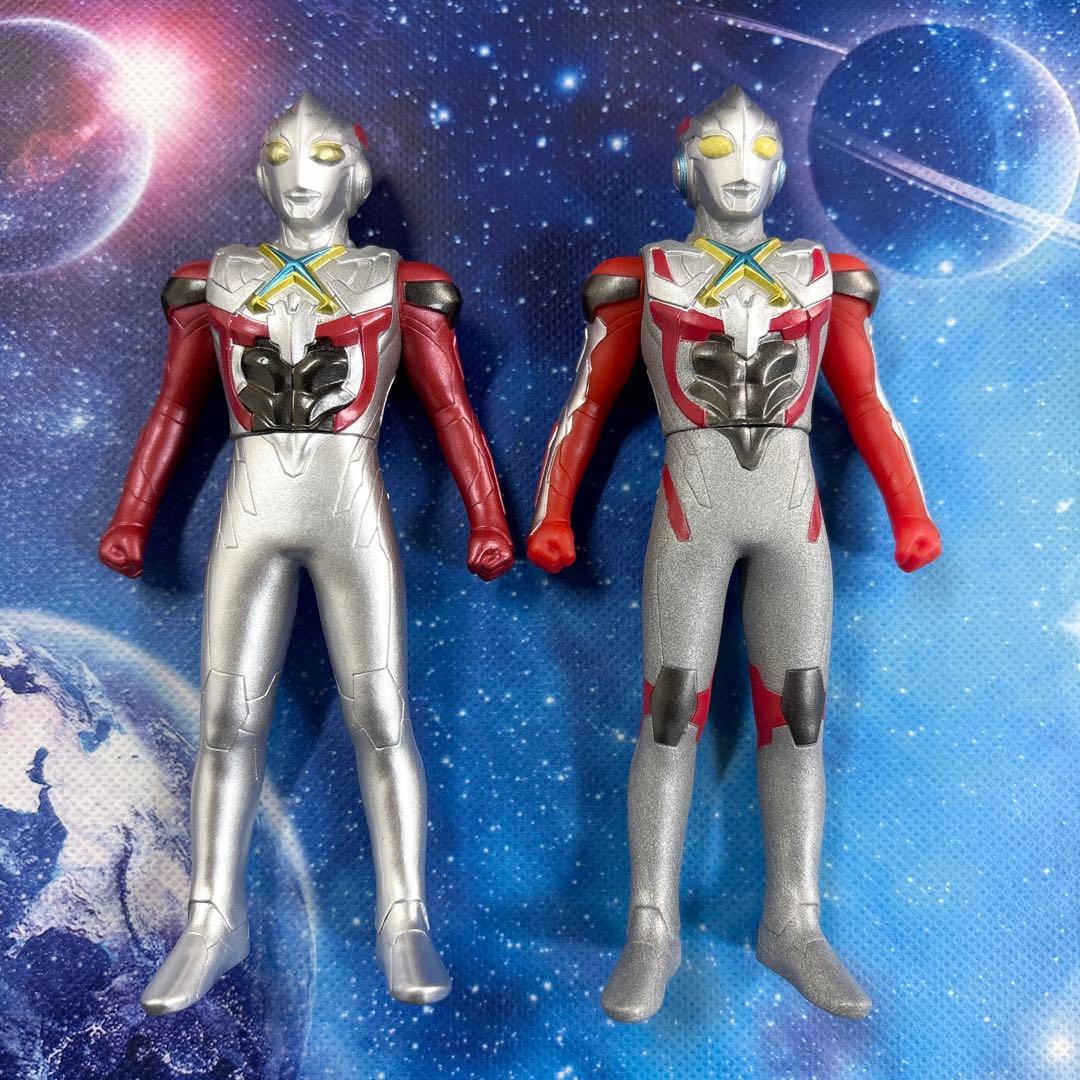 ウルトラヒーローシリーズ ウルトラマンエックス ソフビ フィギュア セット