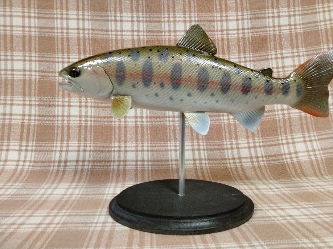 ハンドメイド　27cmアマゴ　魚　ルアー釣り　フィギュア　レプリカ