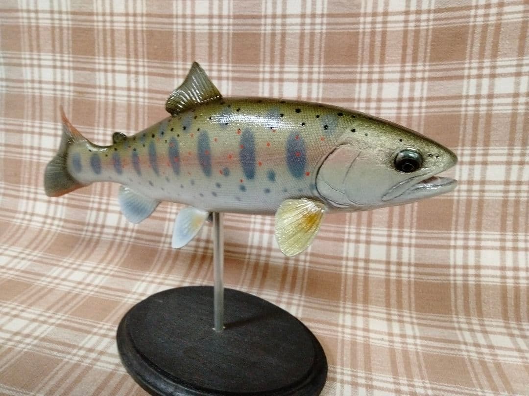 ハンドメイド　27cmアマゴ　魚　ルアー釣り　フィギュア　レプリカ