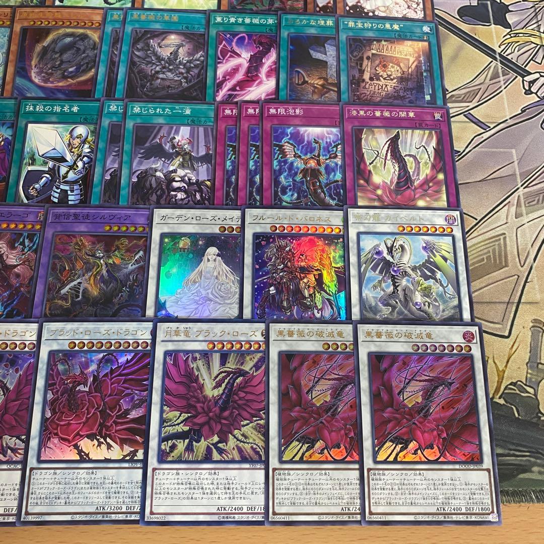 本格構築 ブラックローズドラゴン デッキ 黒薔薇の破滅竜 血樹竜姫ドラセレア