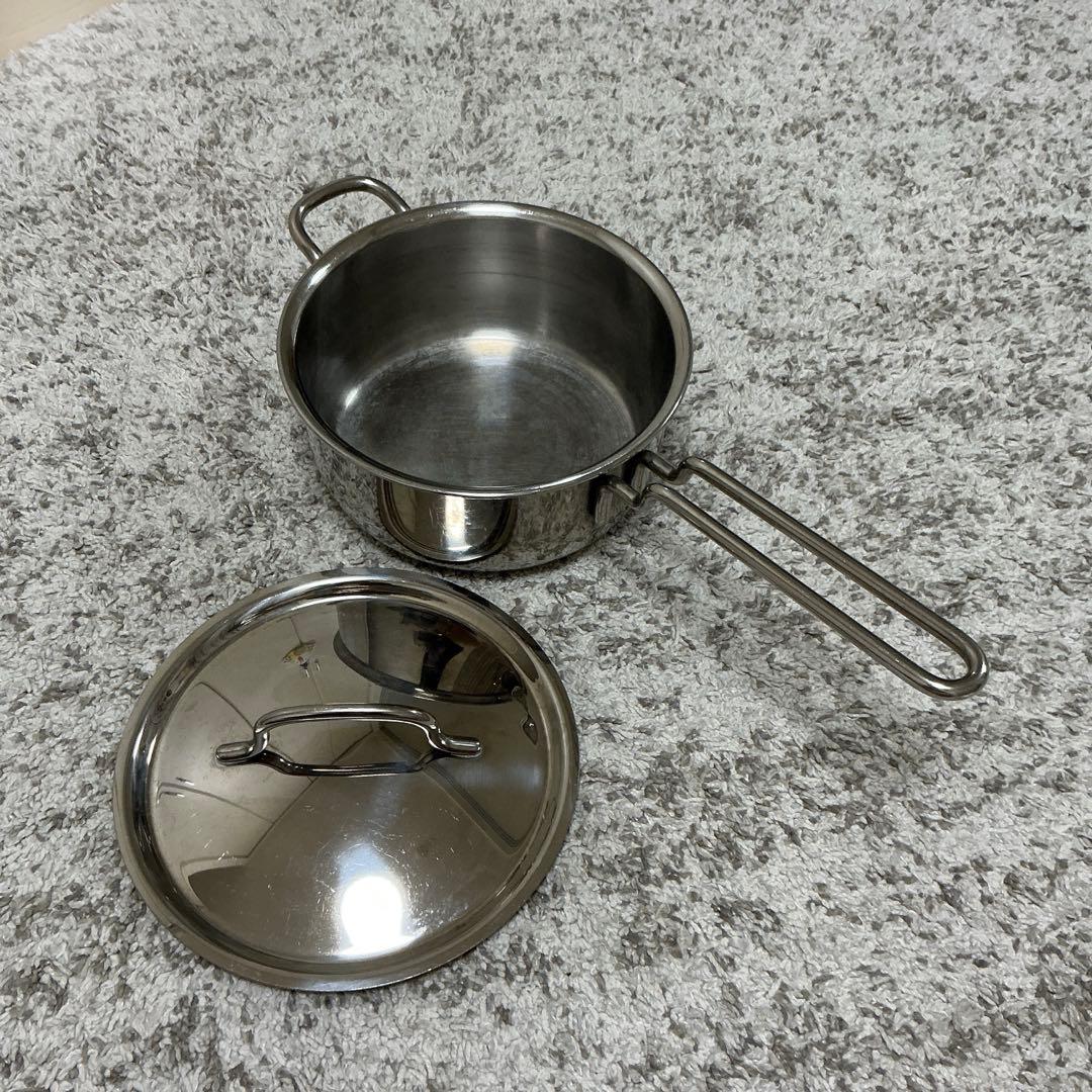 geo product 18cm 2.0l ステンレス片手鍋　蓋付き