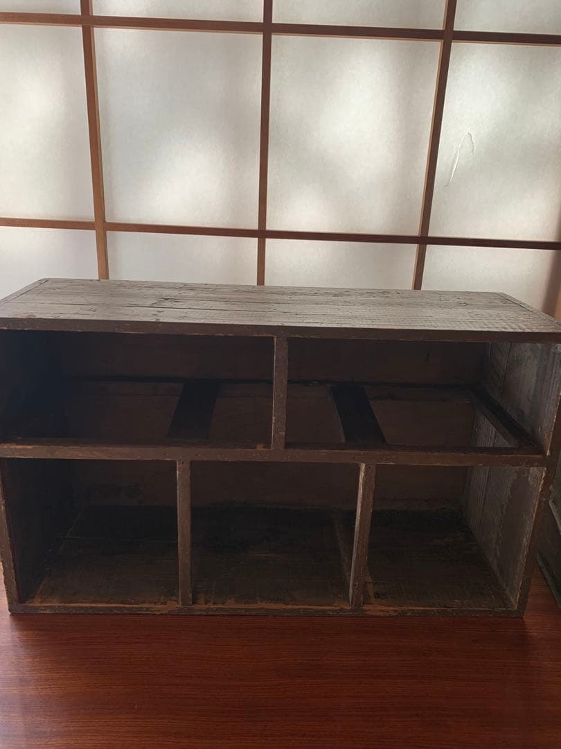 木製アンティーク風収納　小物入れ