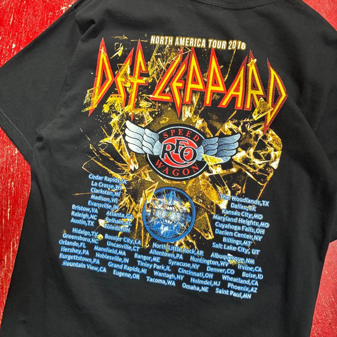 DEF LEPPARD ツアープリント バンドTシャツ