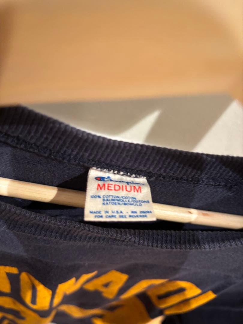 【激レア】Champion 80年代 トリコロールタグ フットボールシャツ M
