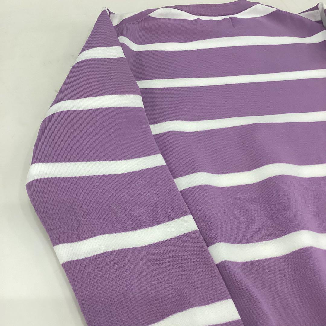 新品　BRIEFING WS WR STRIPE CREW NECK KNIT