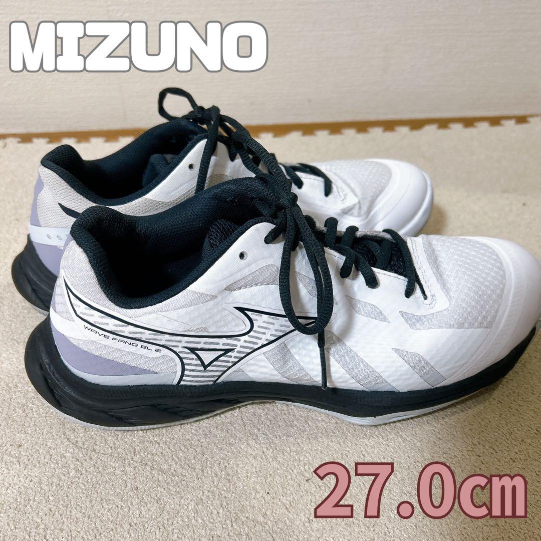 ミズノ MIZUNO バドミントンシューズ ウェーブファングEL2 27.0㎝