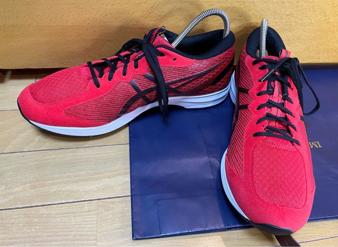 A美品アシックスランニングシューズワイドライトレーサー28㎝軽量通気性メッシュ