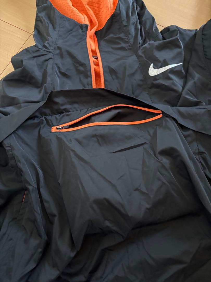 Nike DRI-FIT ランニング上下セット 黒/オレンジ