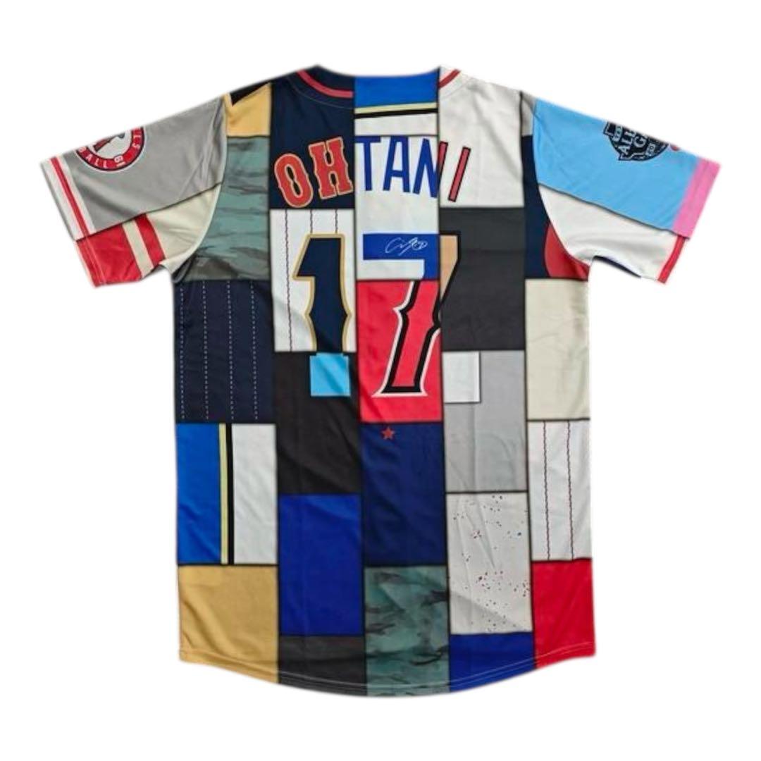 よ*ー様 非売品 大谷翔平 サインプリント歴代ミックスユニフォーム　ドジャースW