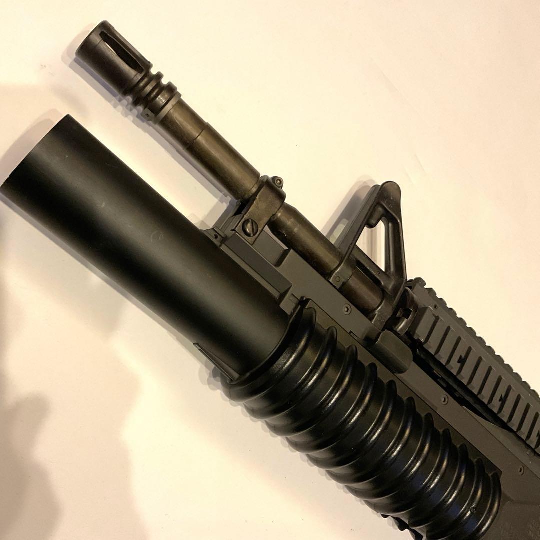東京マルイ純正M203ショットガン3発同時発射＋M4RISフロントマガジン付