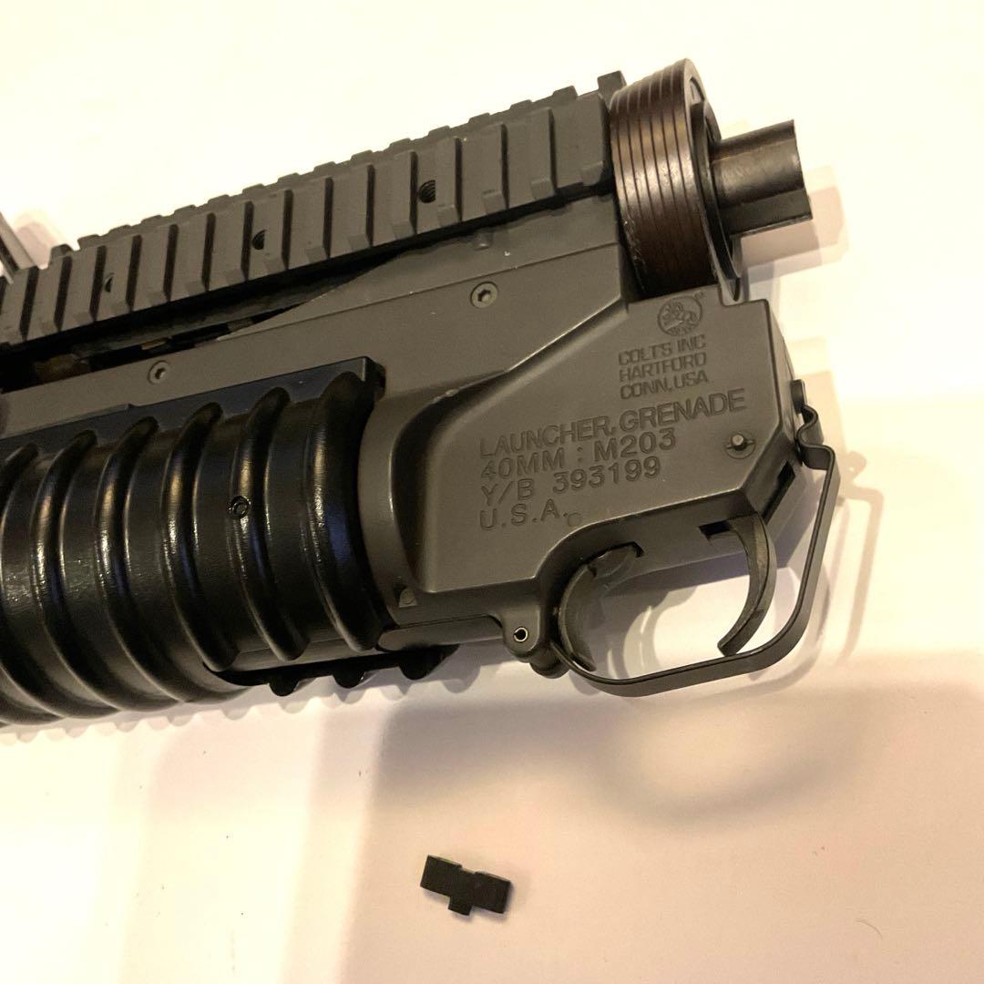東京マルイ純正M203ショットガン3発同時発射＋M4RISフロントマガジン付
