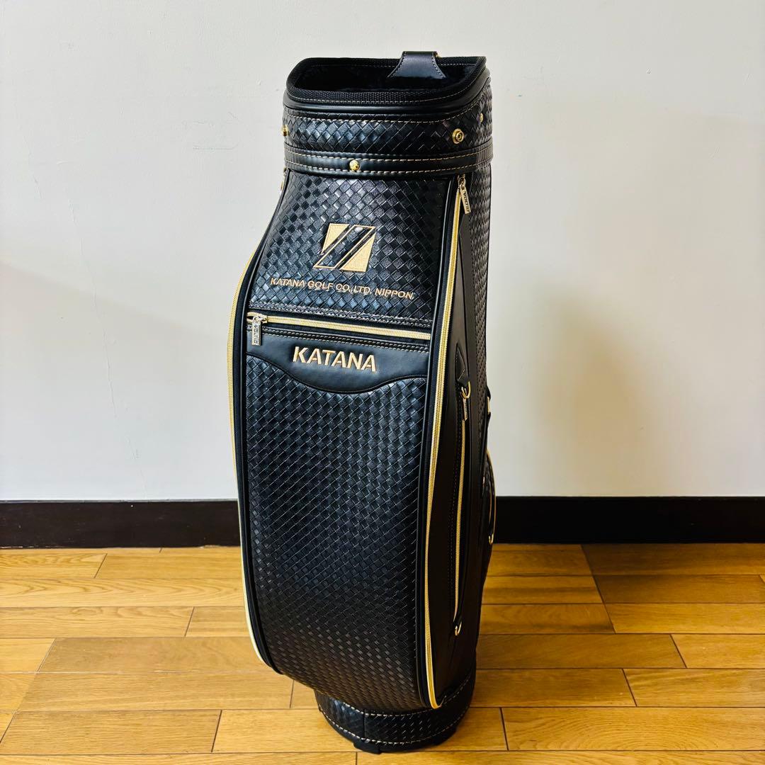 【ほぼ未使用品】KATANA カタナ キャディバッグ レザーVTC-29 送料込