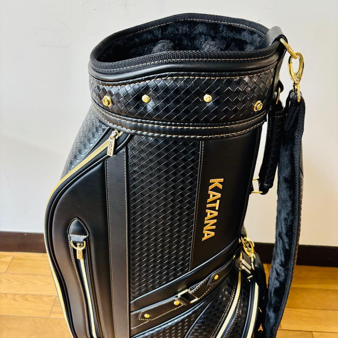 【ほぼ未使用品】KATANA カタナ キャディバッグ レザーVTC-29 送料込