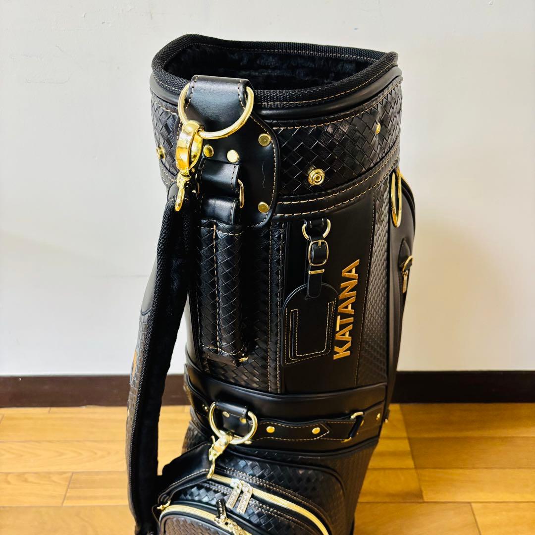 【ほぼ未使用品】KATANA カタナ キャディバッグ レザーVTC-29 送料込