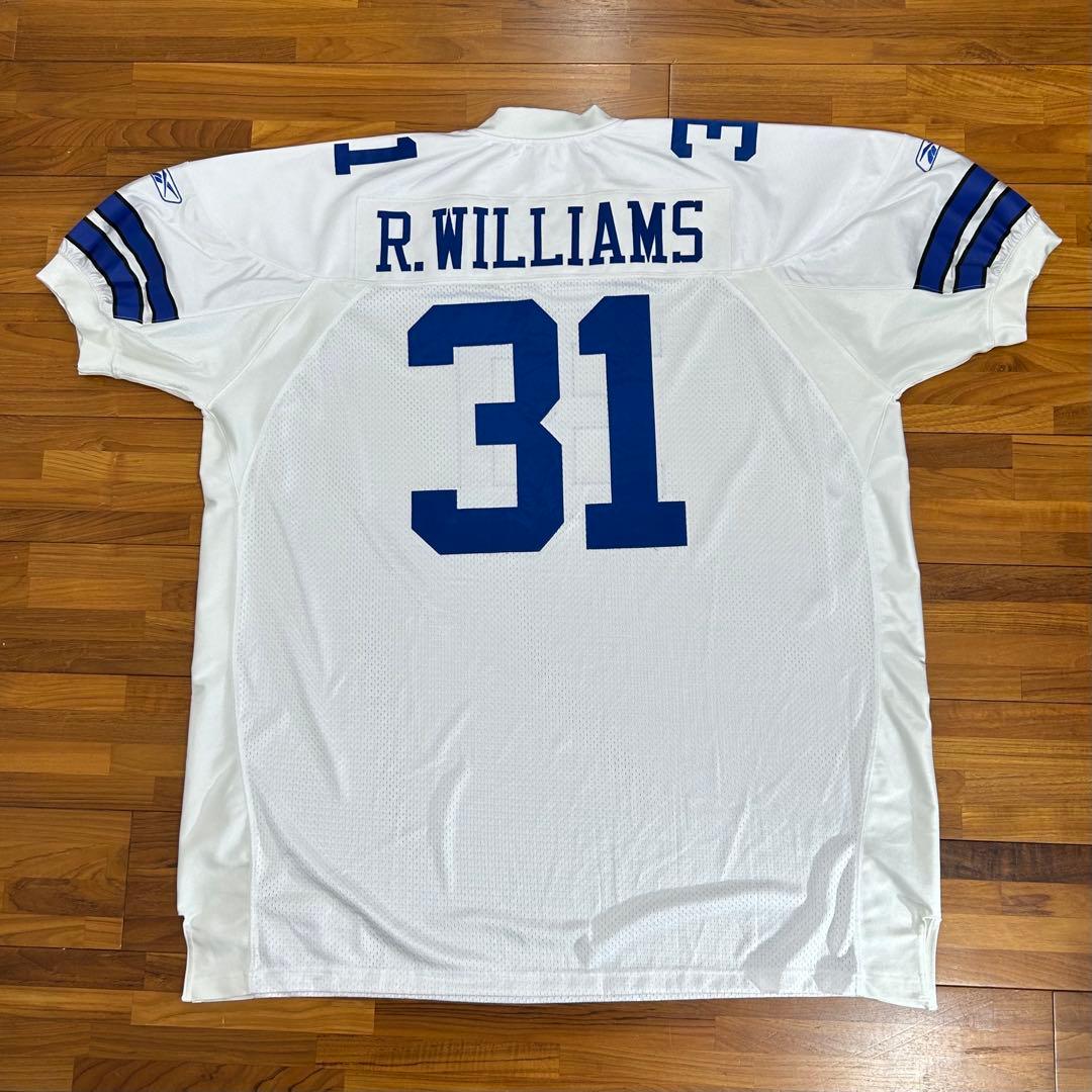 美品NFLカウボーイズ肉厚ゲームTシャツ両面刺繍ワッペン白ホワイトアメリカ古着