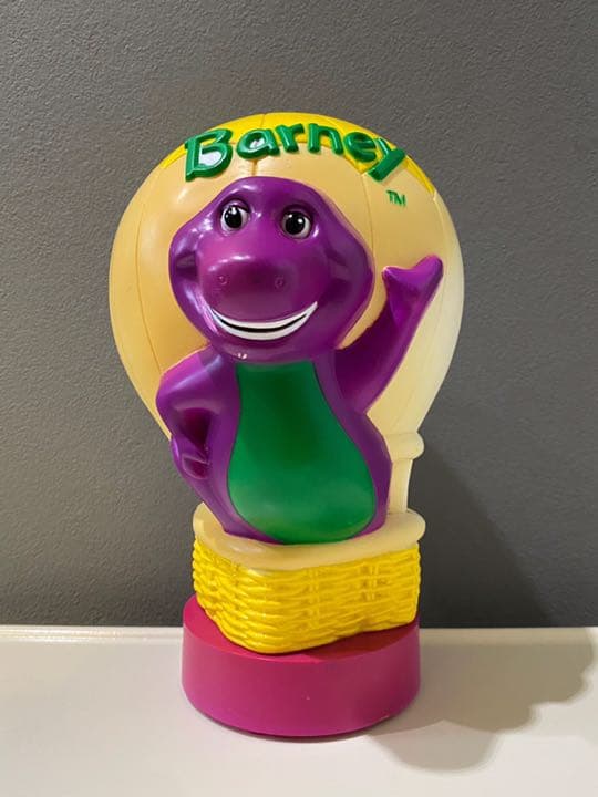 ビンテージ 90s Barney バーニー 卓上 ライト 置物 人形 フィギュア