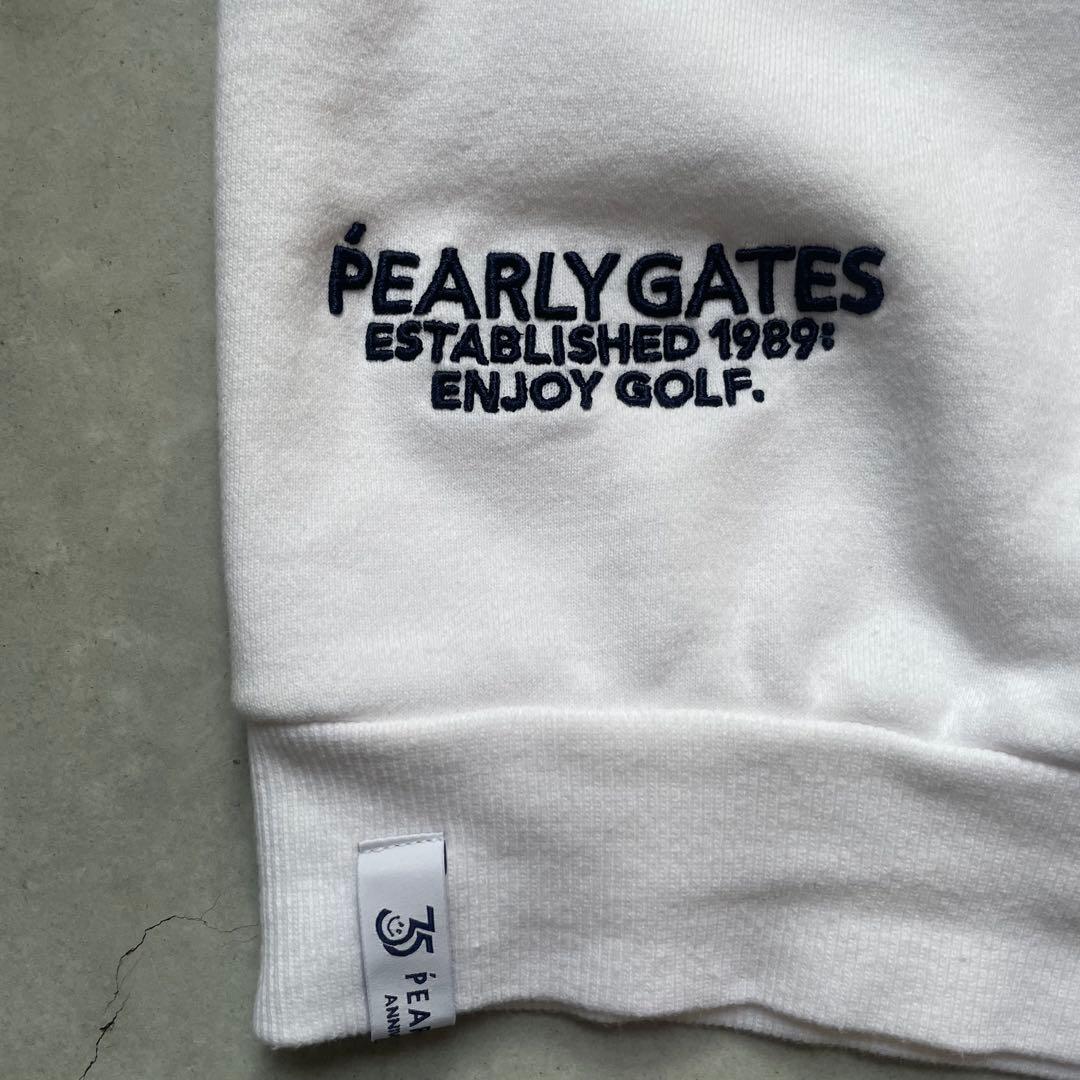 PEARLY GATES 35th コットン裏毛 クルーネックプルオーバー