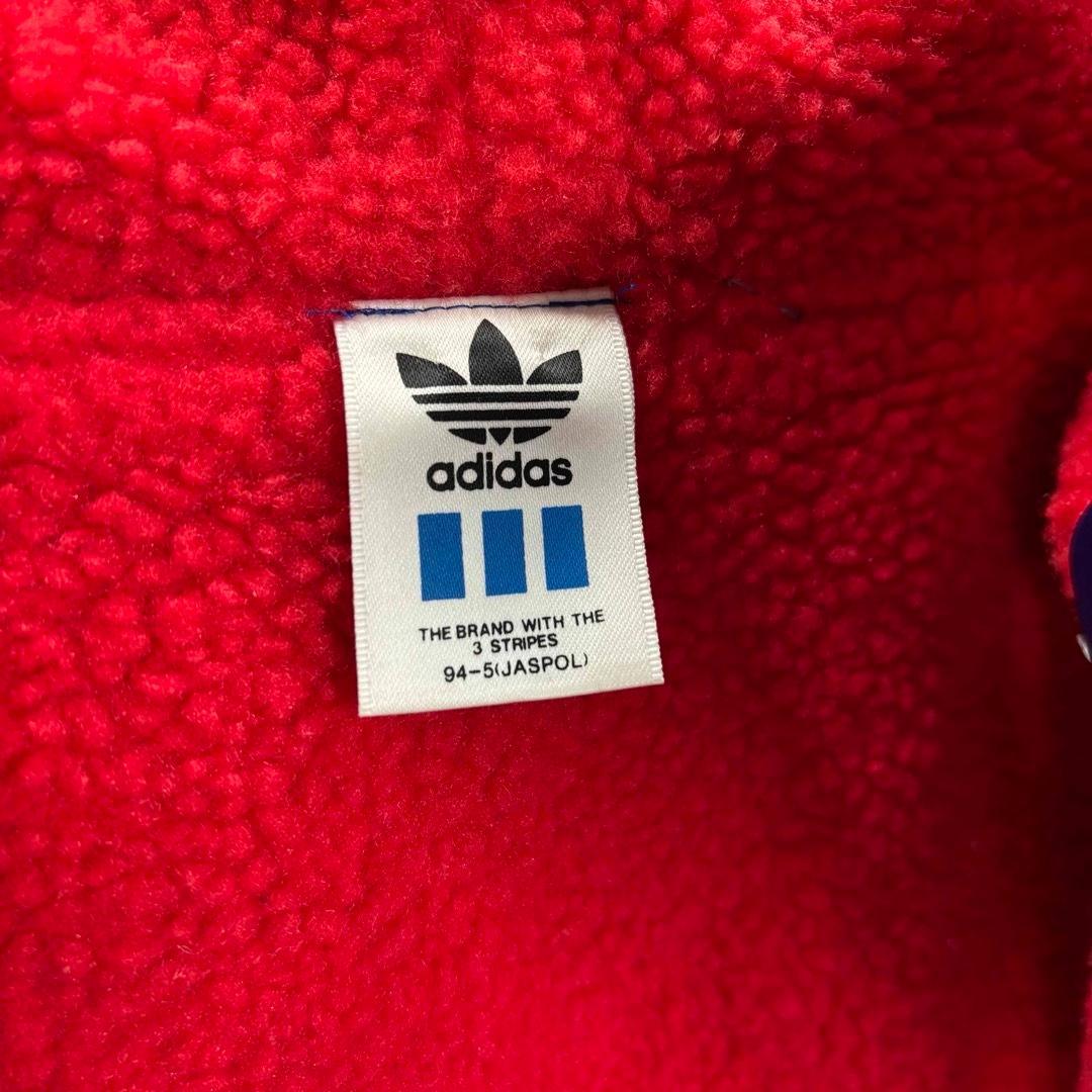 90s adidas ビッグロゴ フリースライナー ベンチコート L