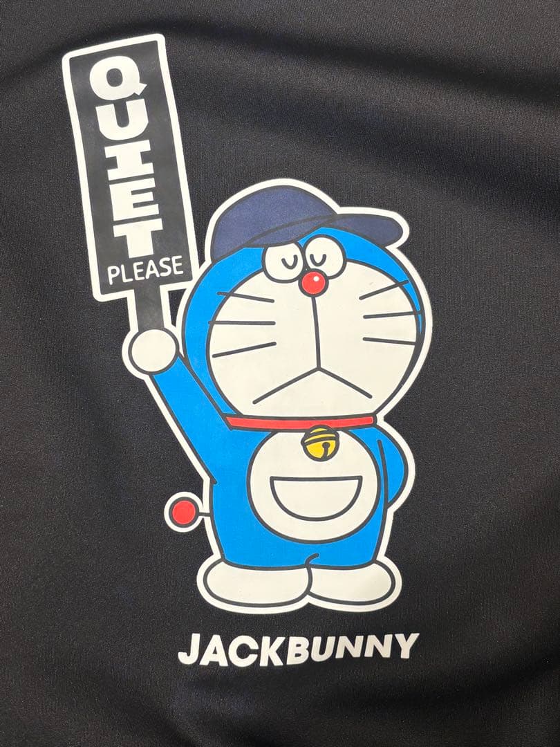 【美品】Jack Bunny ジャックバニー×ドラえもん ゴルフウェア 黒 6